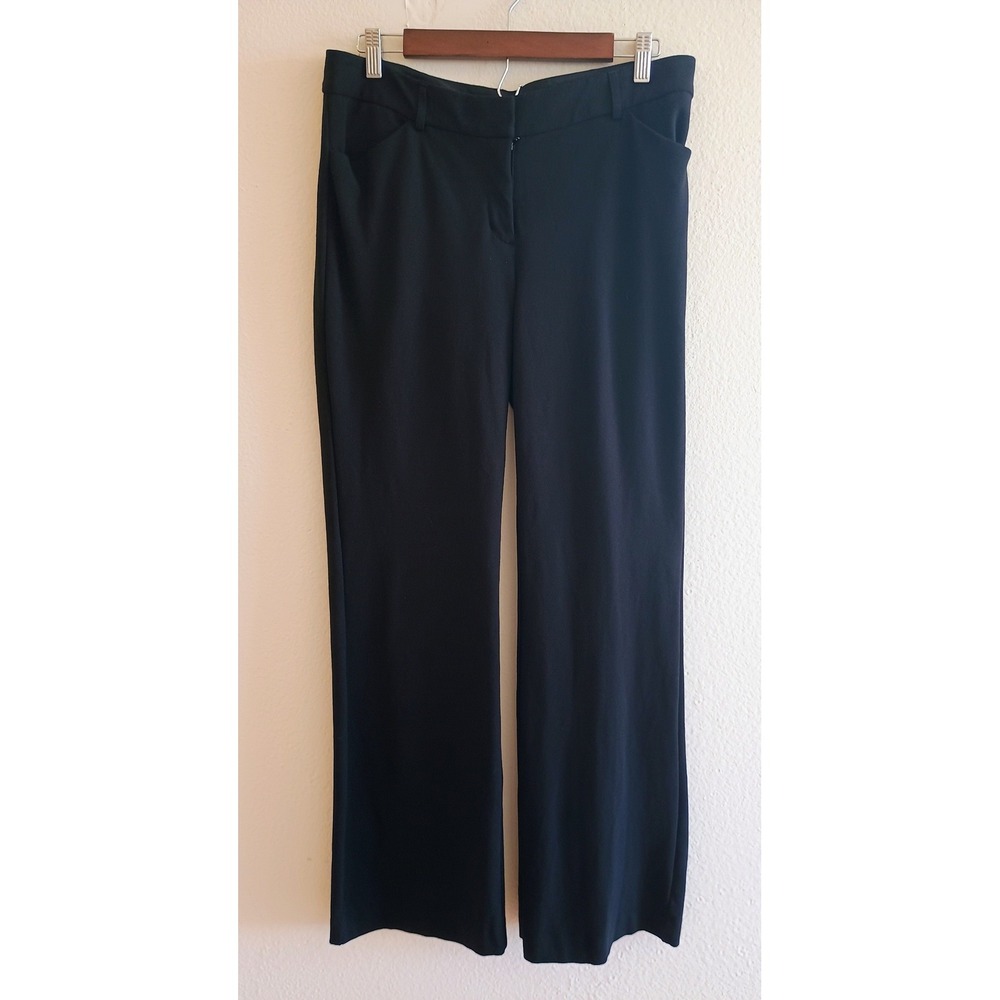 Express Design Studio Editor Black Wide Leg Dress Pants Trousers Sz 10 Workwear